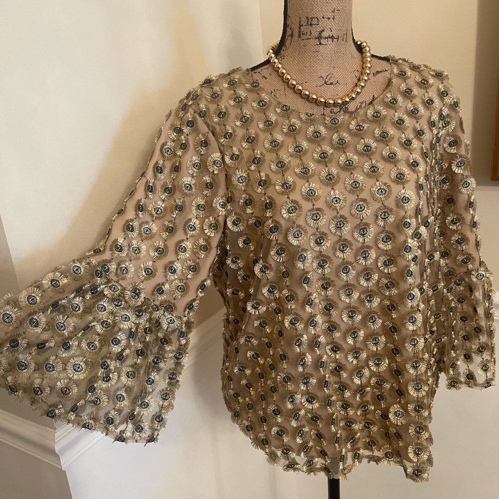 Elegant gold blouse